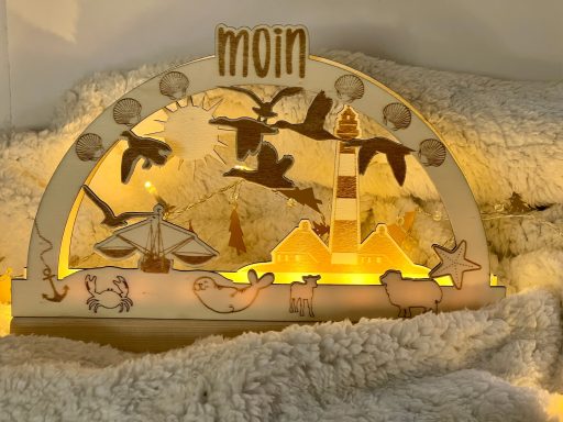 Schwibbogen mit Gravur Schwibbogen Westerhever Leuchtturm